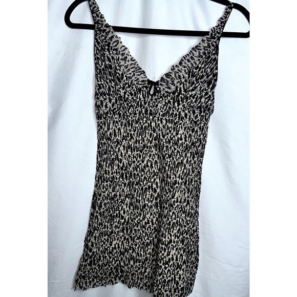Victoria Secret Sexy Little Things Womens Size Medium Leopard Intimate Nightgown - Picture 1 of 7